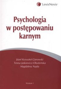 Picture of Psychologia w postępowaniu karnym