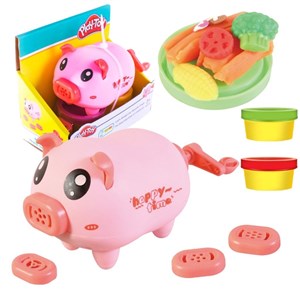 Obrazek Ciastolina z akcesoriami Świnka