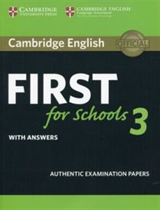Obrazek Cambridge English First for Schools 3 with answers