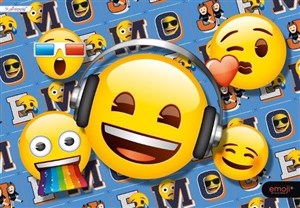 Obrazek Podkład szkolny na biurko obustronny Emoji