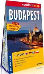 Obrazek Budapest kieszonkowy laminowany plan miasta 1:15 000