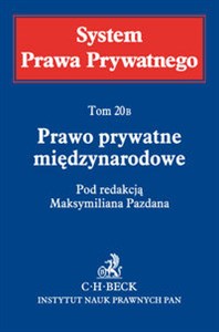 Obrazek Prawo prywatne międzynarodowe System Prawa Prywatnego Tom 20B