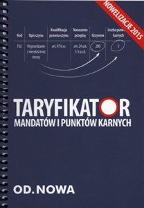 Picture of Taryfikator mandatów i punktów karnych Nowelizacje 2015