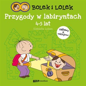 Obrazek Bolek i Lolek Przygody w labiryntach 4-5 lat zabawy z naklejkami