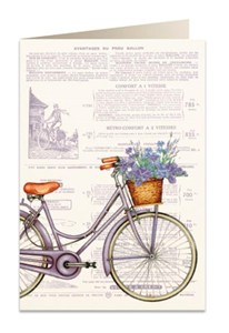 Picture of Karnet B6 koperta 5973 Rower i kwiaty