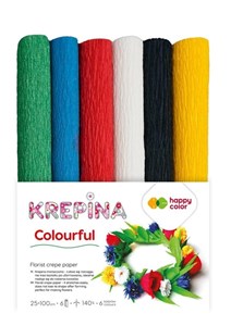 Picture of Krepina marszczona 25x100cm Mix Colorful 6 kolorów
