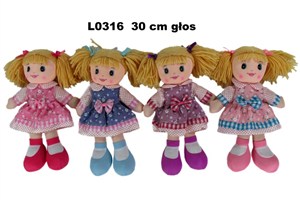 Obrazek Lalka z głosem 30cm MIX