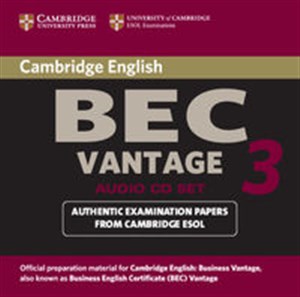 Picture of Cambridge BEC Vantage 3 Audio CD Set