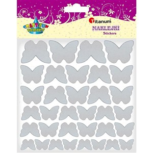 Obrazek Naklejki materiałowe motyle mix 34szt