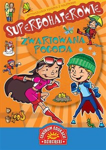 Obrazek Superbohaterowie Zwariowana pogoda Aktywizująca książka z nalepkami