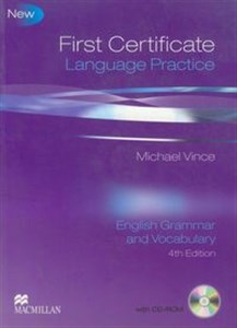 Obrazek First certificate language practice with CD English grammar and vocabulary