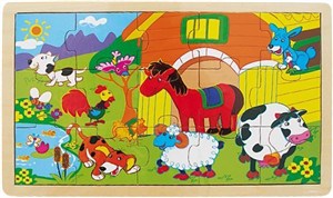 Obrazek Puzzle drewniane Zwierzęta