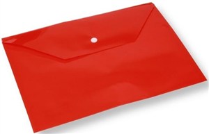 Picture of Koperta na dokumenty A4 z klipem czerwona