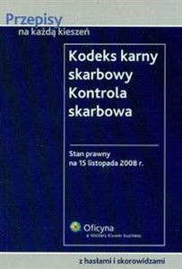 Picture of Kodeks karny skarbowy Kontrola skarbowa