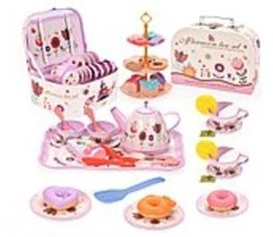 Obrazek Zestaw do herbaty w kuferku 19el