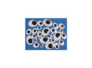 Picture of Ruchome oczka owal MIX 50szt