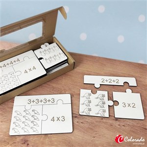 Obrazek Puzzle matematyczne mnożenia a dodawanie