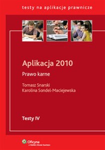 Picture of Aplikacja 2010 Prawo karne Testy IV