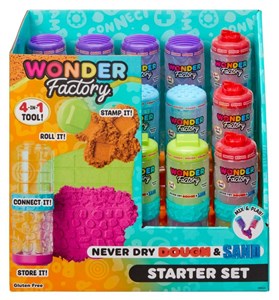 Obrazek Wonder Factory Never Dry Dough&Sand (15szt)