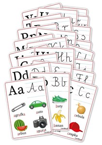 Obrazek Plansze edukacyjne A4 - Alfabet 23 karty