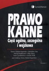 Picture of Prawo karne Część ogólna szczególna i wojskowa