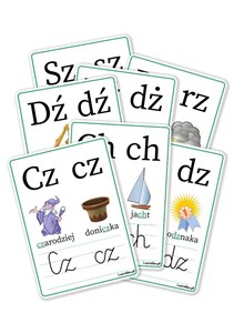 Picture of Plansze edukacyjne A4 - Dwuznaki 7 kart