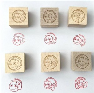 Obrazek Pieczątki motywacyjne sześcienne polskie