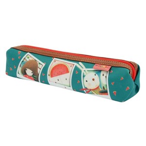 Obrazek Powlekany prostokątny piórnik - Melon Showers