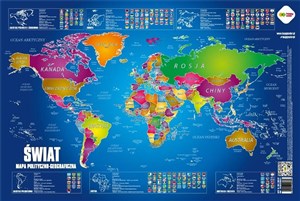 Obrazek Plansza edukacyjna Mapa Świata HAPPY COLOR