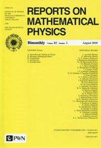 Picture of Reports on Mathematical Physics 82/1 Kraj