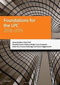 Picture of Firth, C: Foundations for the LPC 2018-2019 (Legal Practice Course Manuals)