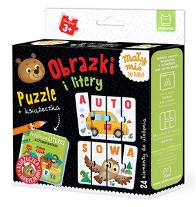 Obrazek Obrazki i litery Puzzle + książeczka