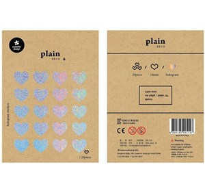 Picture of Naklejki Serca holo 14mm wypukłe Suatelier