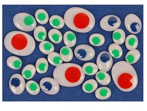 Picture of Ruchome oczka owal MIX 50szt