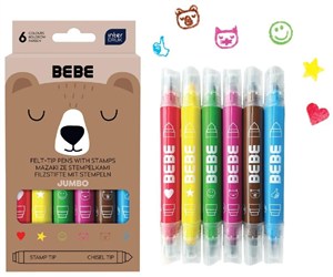 Picture of Mazaki jumbo ze stempel Bebe Friends, 6szt