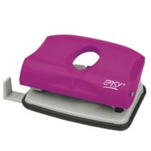 Picture of Dziurkacz plastikowy różowy 15 kartek