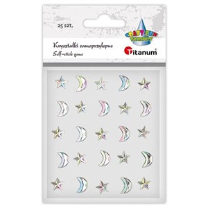 Obrazek Kryształki samoprzylepne gwiazdki 10x10mm 15szt