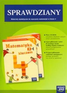 Obrazek Matematyka z kluczem 4 sprawdziany z płytą CD Szkoła podstawowa