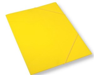 Obrazek Teczka A4 z gumką żółta