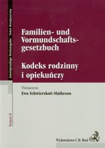 Picture of Kodeks rodzinny i opiekuńczy Familien und Vormundschaftsgesetzbuch Tekst dwujęzyczny
