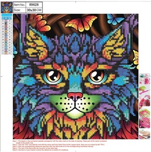 Obrazek Mozaika diamentowa 5D 30x30cm Cat 89628