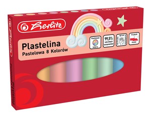 Picture of Plastelina pastelowa 8 kolorów