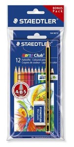 Obrazek Zestaw kredek Noris Club 12 kolorów +ołówek i gumka