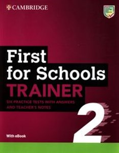 Picture of First for Schools Trainer 2 with eBook Six practice tests with answers and teacher's notes