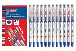 Picture of Długopis żelowy 0,5 MM shiny niebieski (12szt)