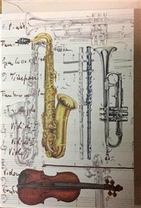 Picture of Karnet B6 + koperta 5648 Instrumenty