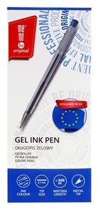 Obrazek Długopis żelowy 0,7mm niebieski (12szt) MemoBe