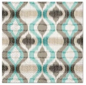 Picture of Serwetki African Vibe turkusowe 33x33cm 20szt