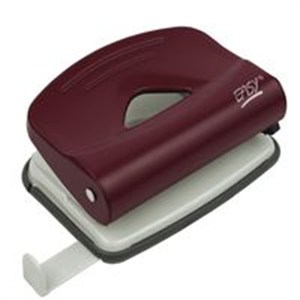 Obrazek Dziurkacz metalowy czerwony 15 kartek