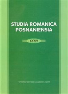 Obrazek Studia Romanica Posnaniensia XXXIV